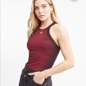 Bandier WSLY Rivington ribbed tank top sz S